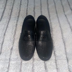 Men’s Versace loafers crocodile skin